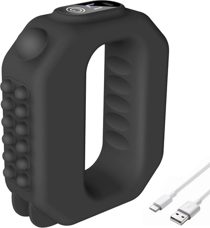 Compact Fitness Ring for Home Gym Use, Ab Machine USB Rechargeable Gear for Abdomen/Arm/Leg, Multifunctional Full-Body Fascia Ring R10, Lightweight, 6 Intensity Levels with Massager Function
